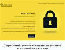 Tablet Screenshot of cryptocontrol.net